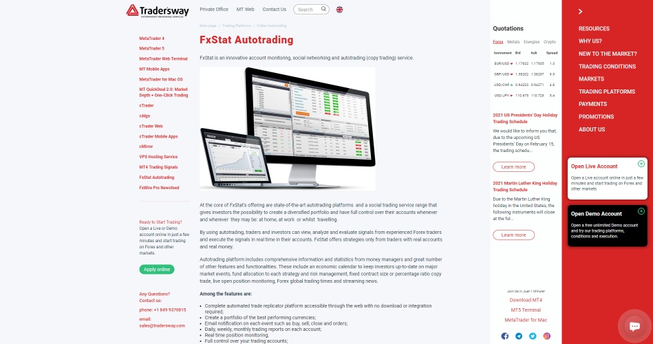Tradersway review